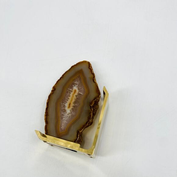 ANNA New York Agate Geode Gold Book End - Picture 3 of 5